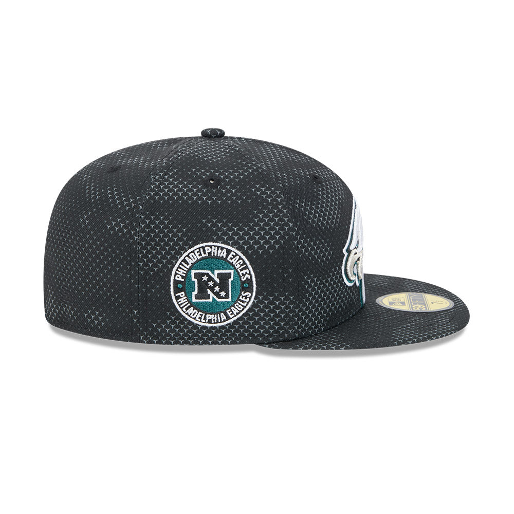 Philadelphia Eagles New Era 2024 Sideline 59FIFTY Fitted Hat - Black