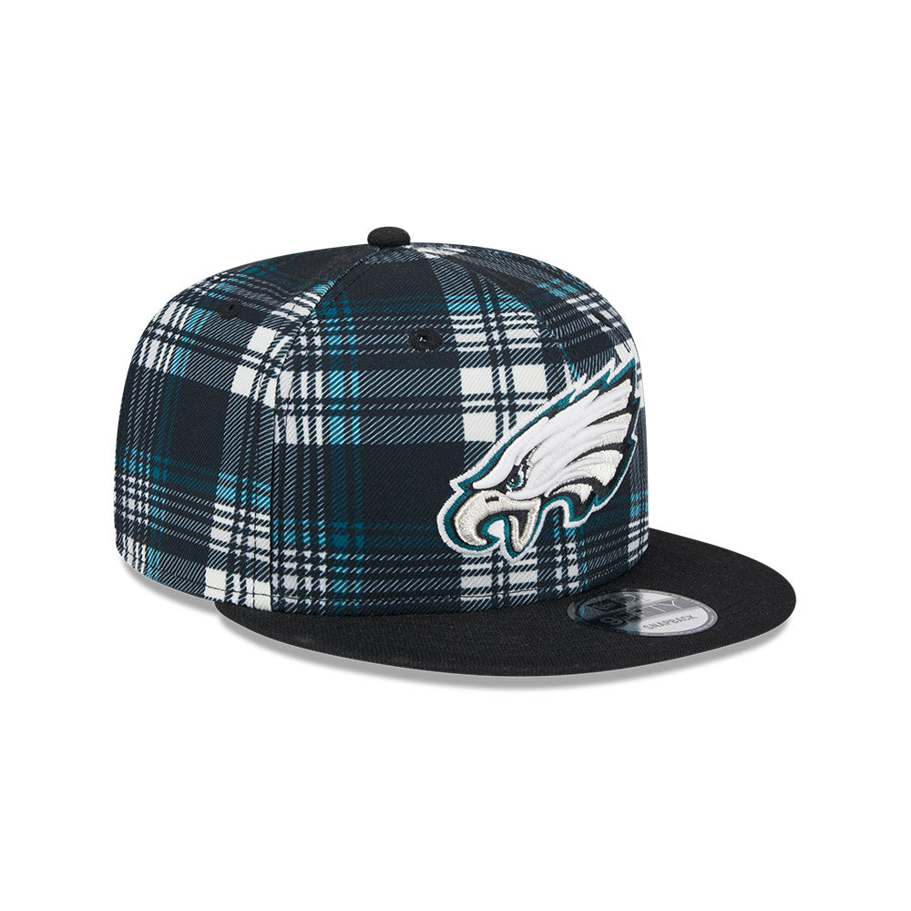 Philadelphia Eagles New Era 2024 Sideline Statement 9FIFTY Snapback Hat - Black