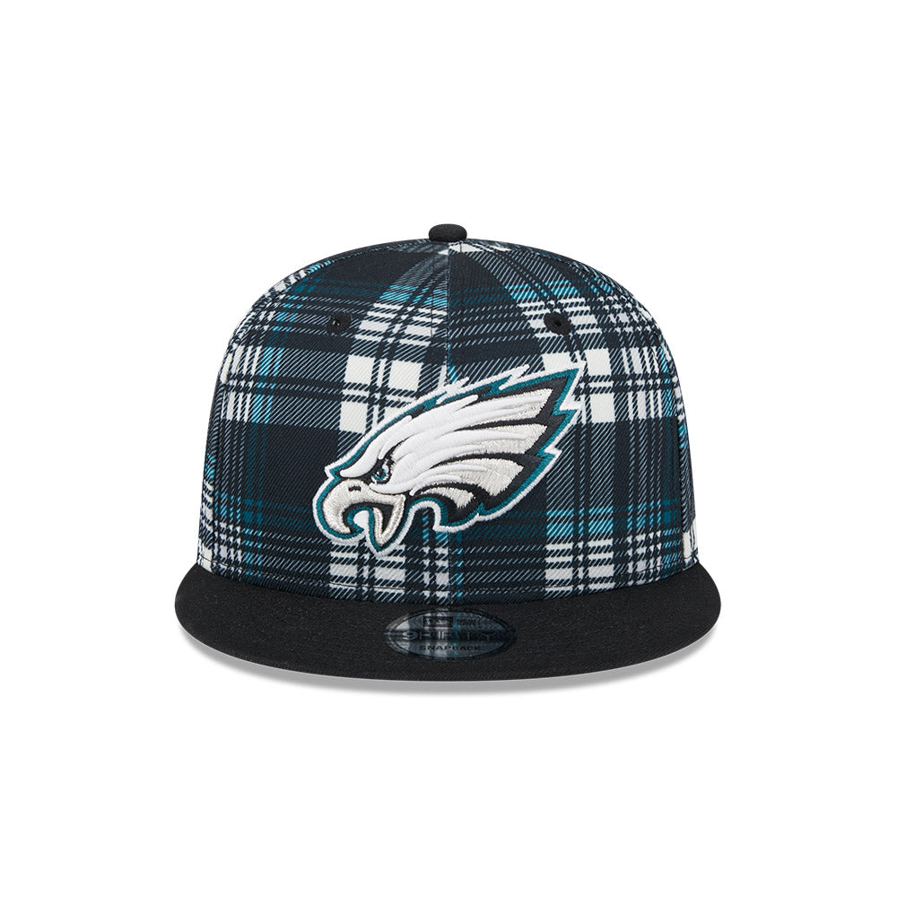 Philadelphia Eagles New Era 2024 Sideline Statement 9FIFTY Snapback Hat - Black