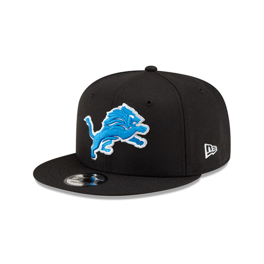 Detroit Lions New Era TEAM CLASSIC 9Fifty Snapback Hat - Black/Blue