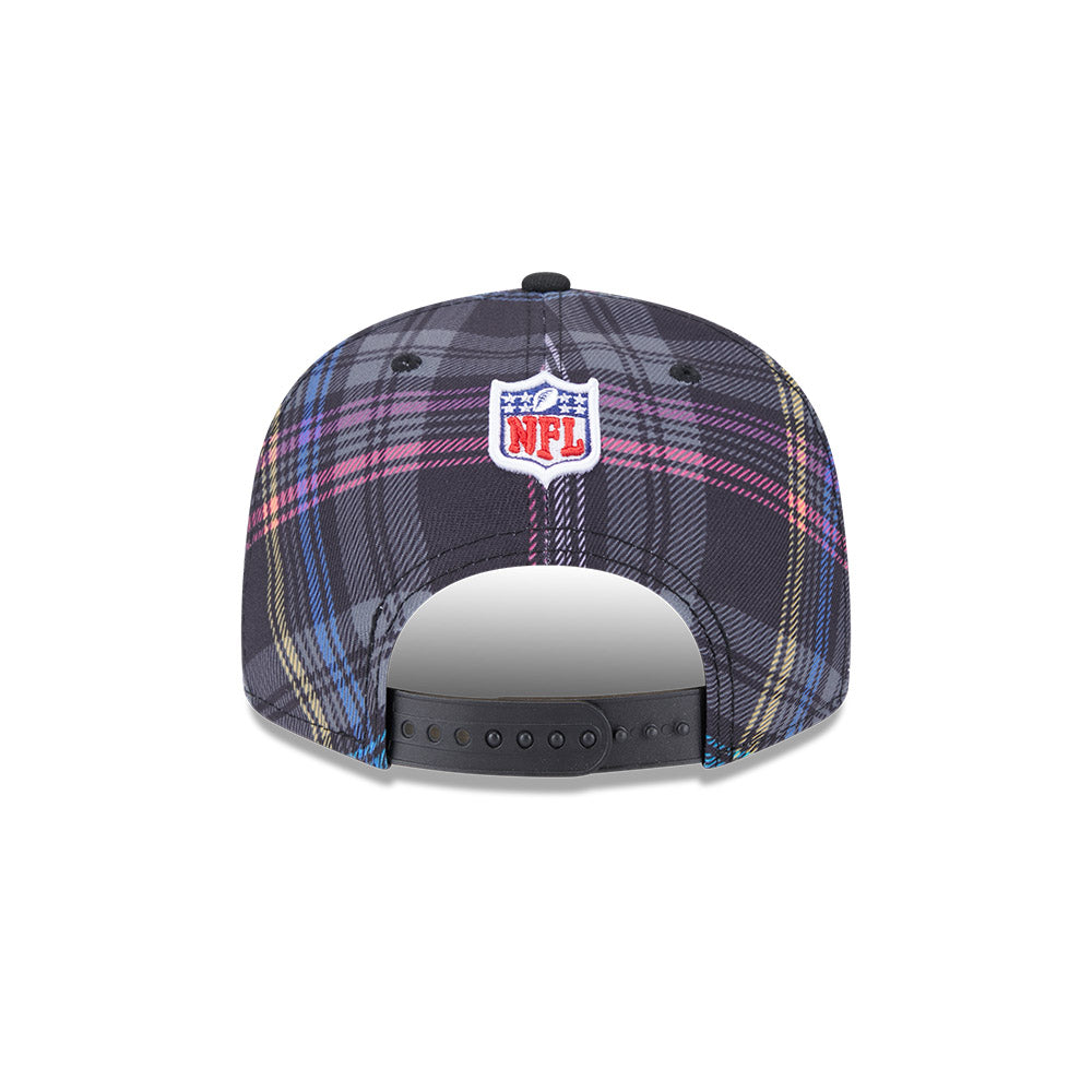 Washington Commanders New Era 2024 NFL Crucial Catch Plaid 9Fifty Snapback Hat - Black/Pink