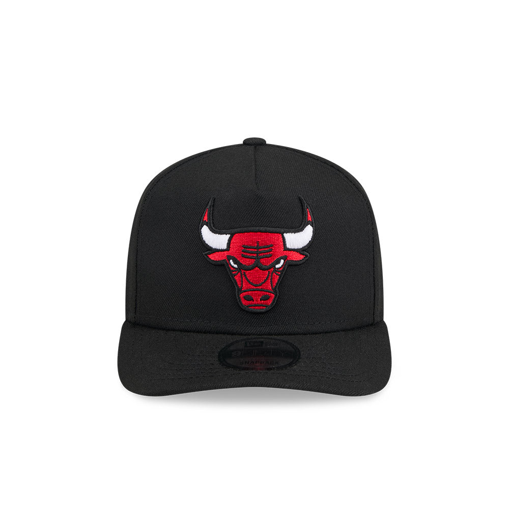 Chicago Bulls New Era A-FRAME 9Fifty Snapback NBA Hat - Black