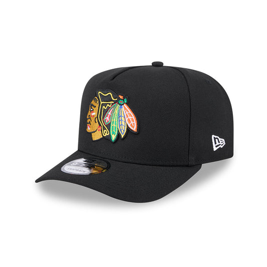 Chicago Blackhawks New Era 9Fifty A-FRAME Snapback Hat - Black