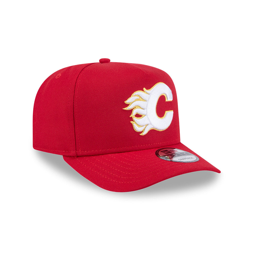 Calgary Flames New Era 9Fifty A-FRAME Snapback Hat - Red