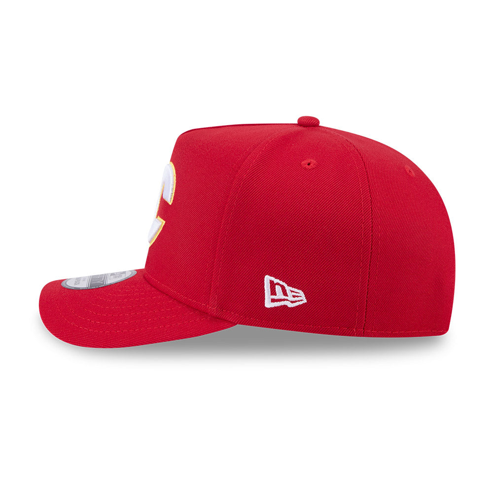 Calgary Flames New Era 9Fifty A-FRAME Snapback Hat - Red