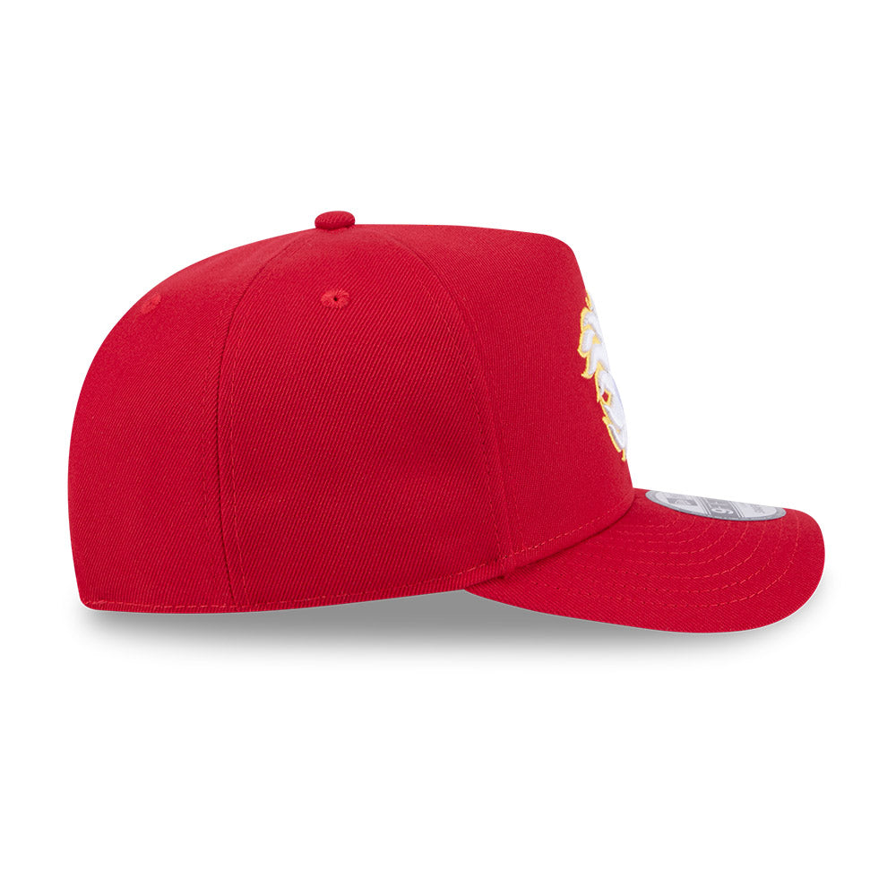 Calgary Flames New Era 9Fifty A-FRAME Snapback Hat - Red