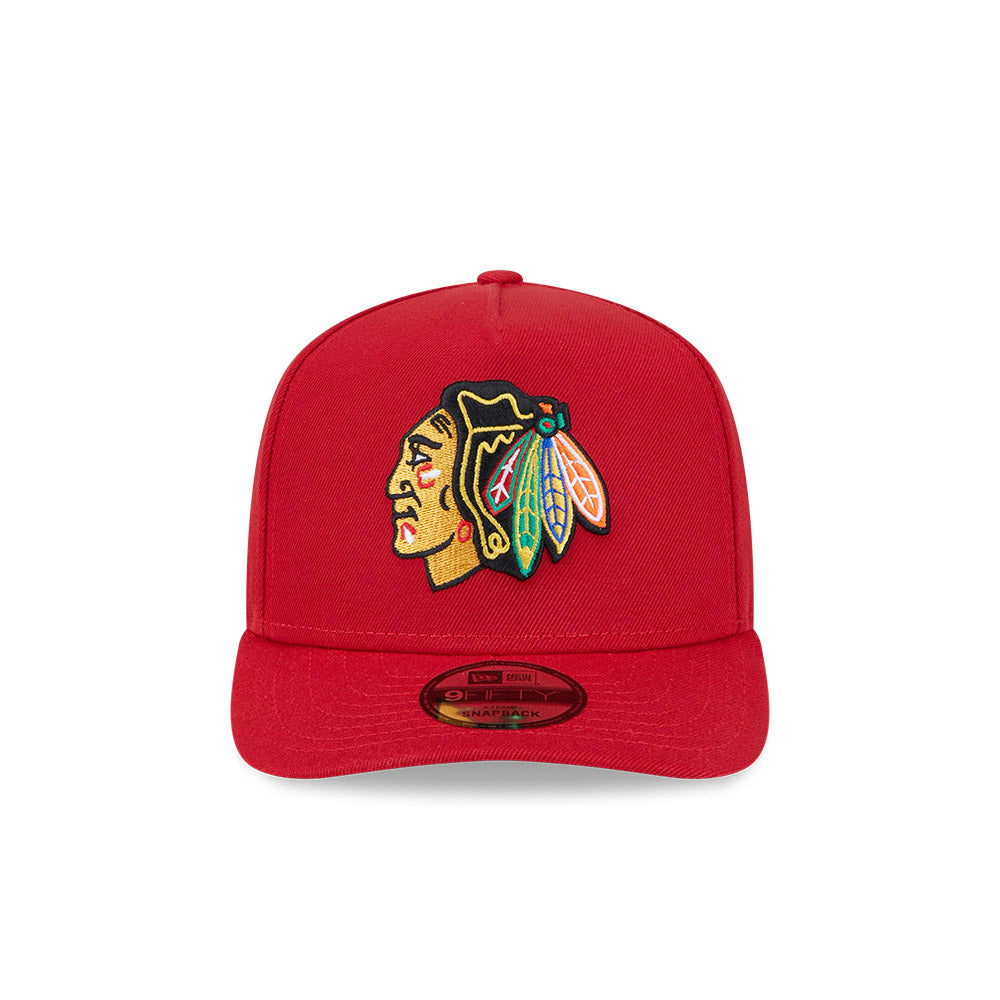 Chicago Blackhawks New Era 9Fifty A-FRAME Snapback Hat -Red