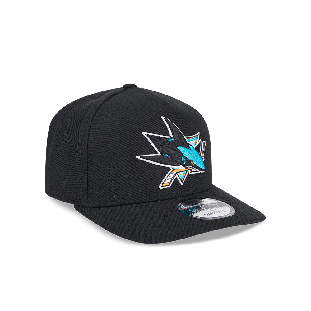 San Jose Sharks New Era 9Fifty A-FRAME Snapback Hat - Black