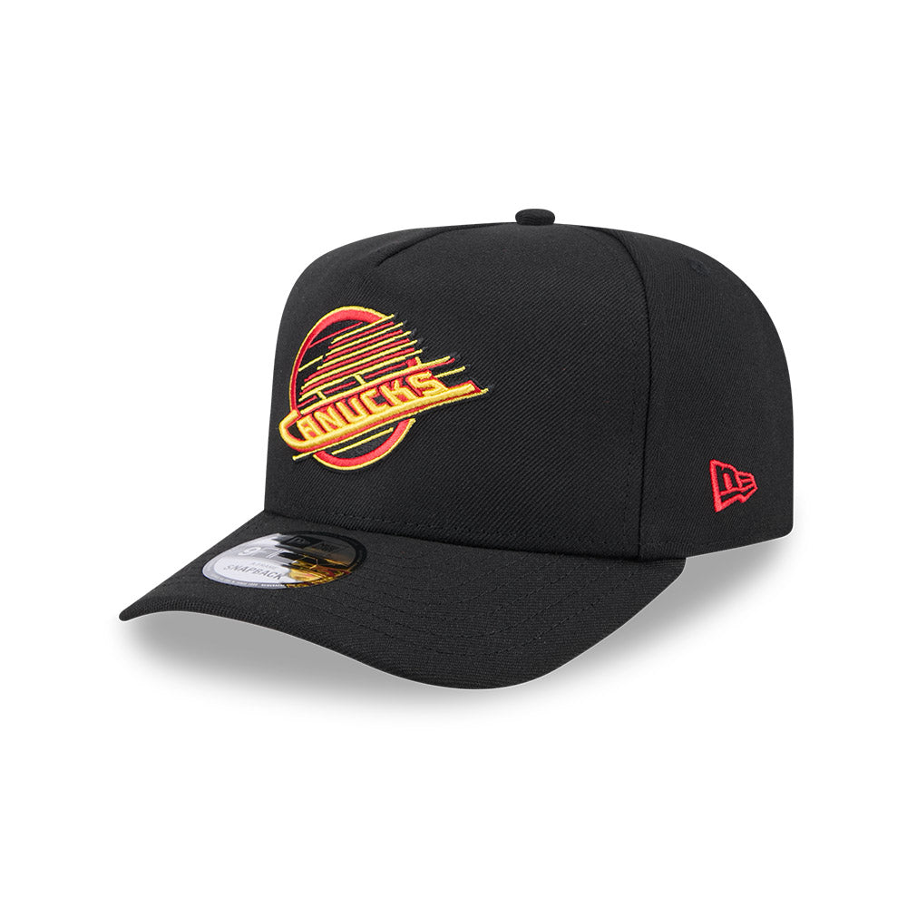 Vancouver Canucks New Era 9Fifty A-FRAME Snapback Hat - Black