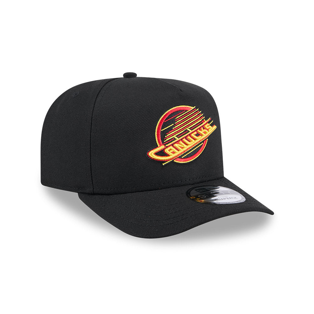 Vancouver Canucks New Era 9Fifty A-FRAME Snapback Hat - Black