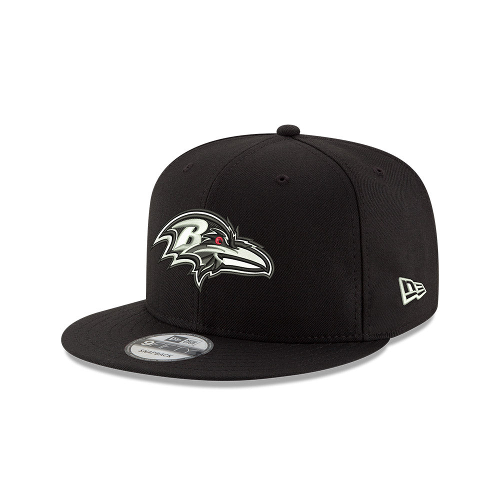 Baltimore Ravens New Era BLACK-WHITE SERIES 9Fifty Snapback NFL Hat - Black/White