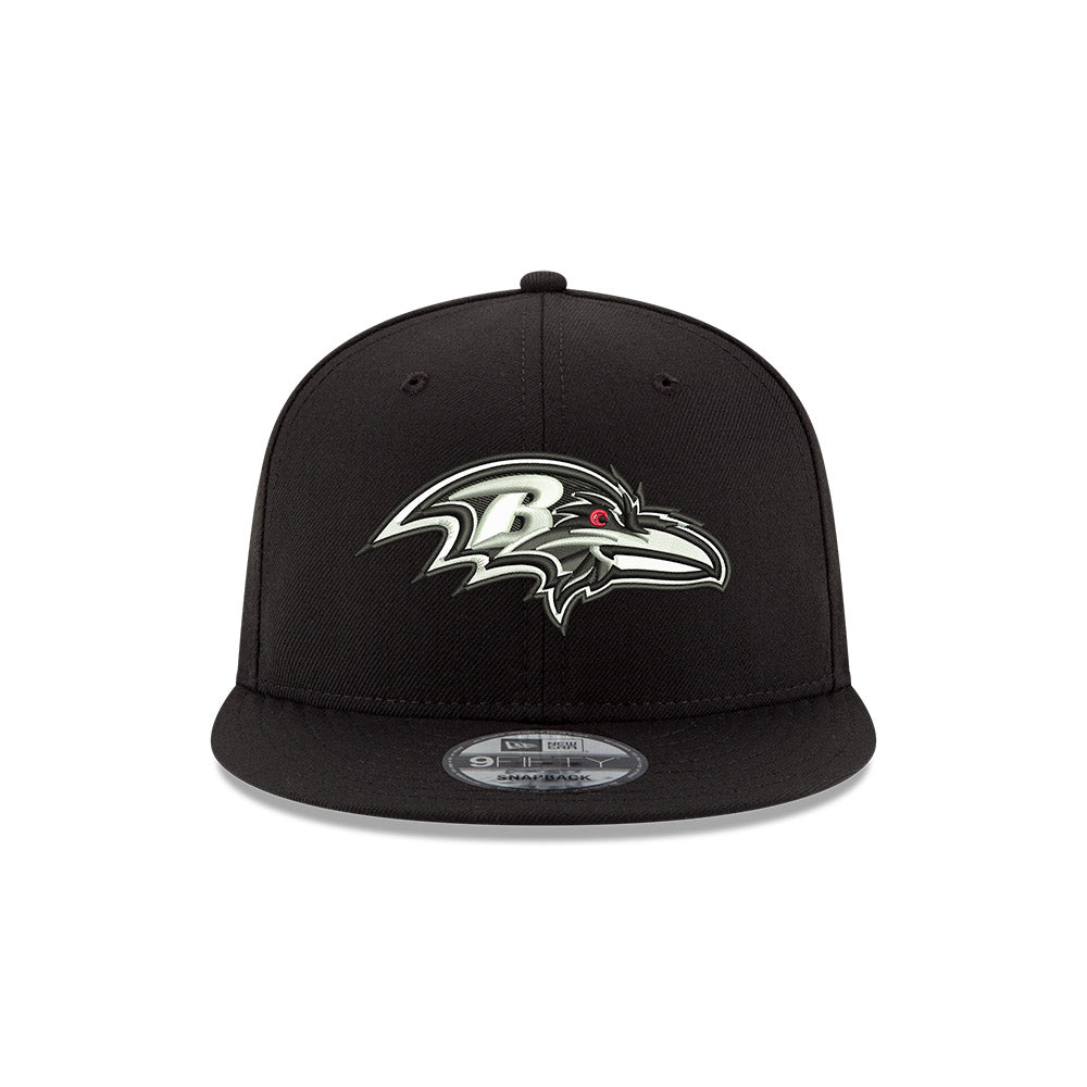 Baltimore Ravens New Era BLACK-WHITE SERIES 9Fifty Snapback NFL Hat - Black/White