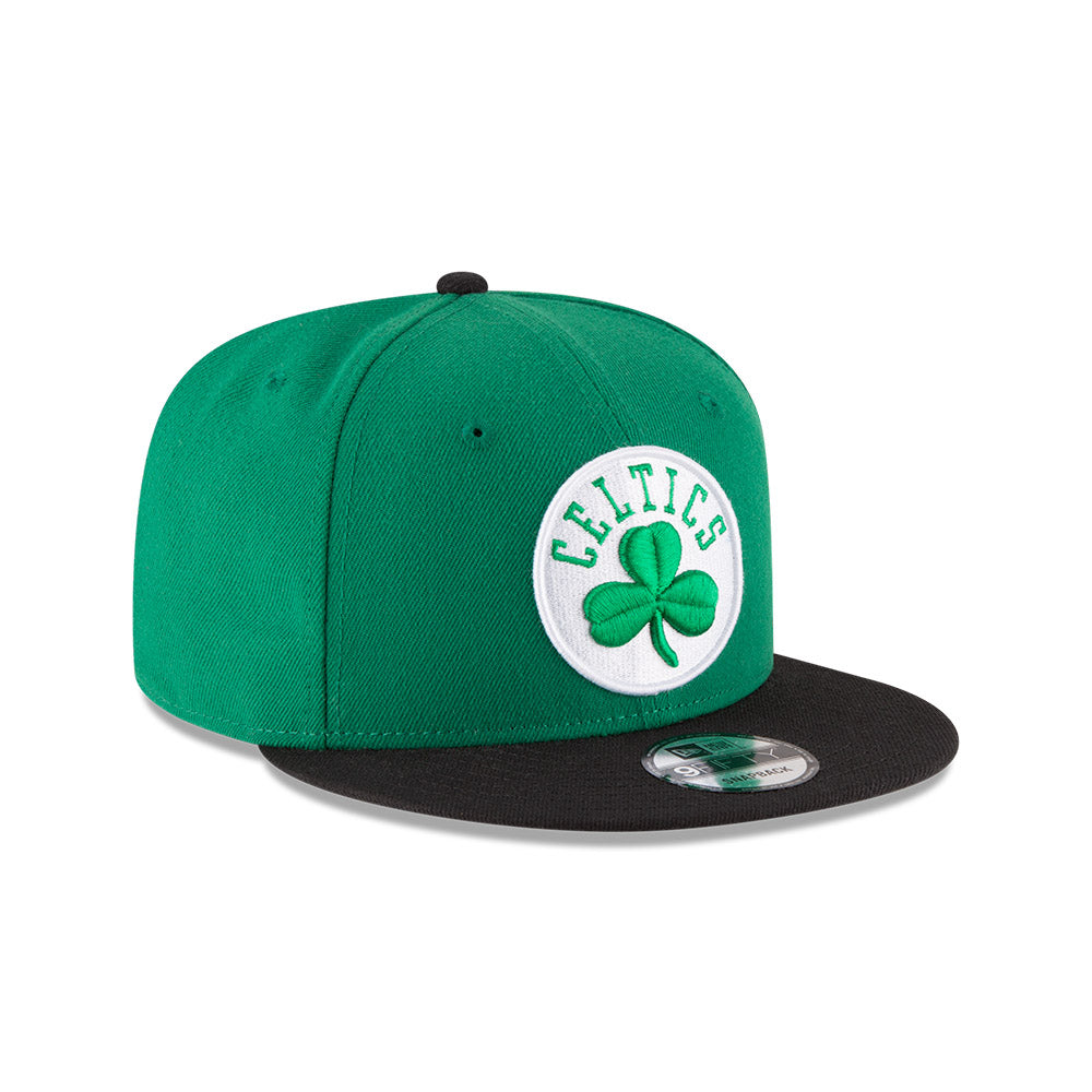 Boston Celtics New Era Classic Clover 2-Tone 9Fifty Snapback Hat - Black/Green