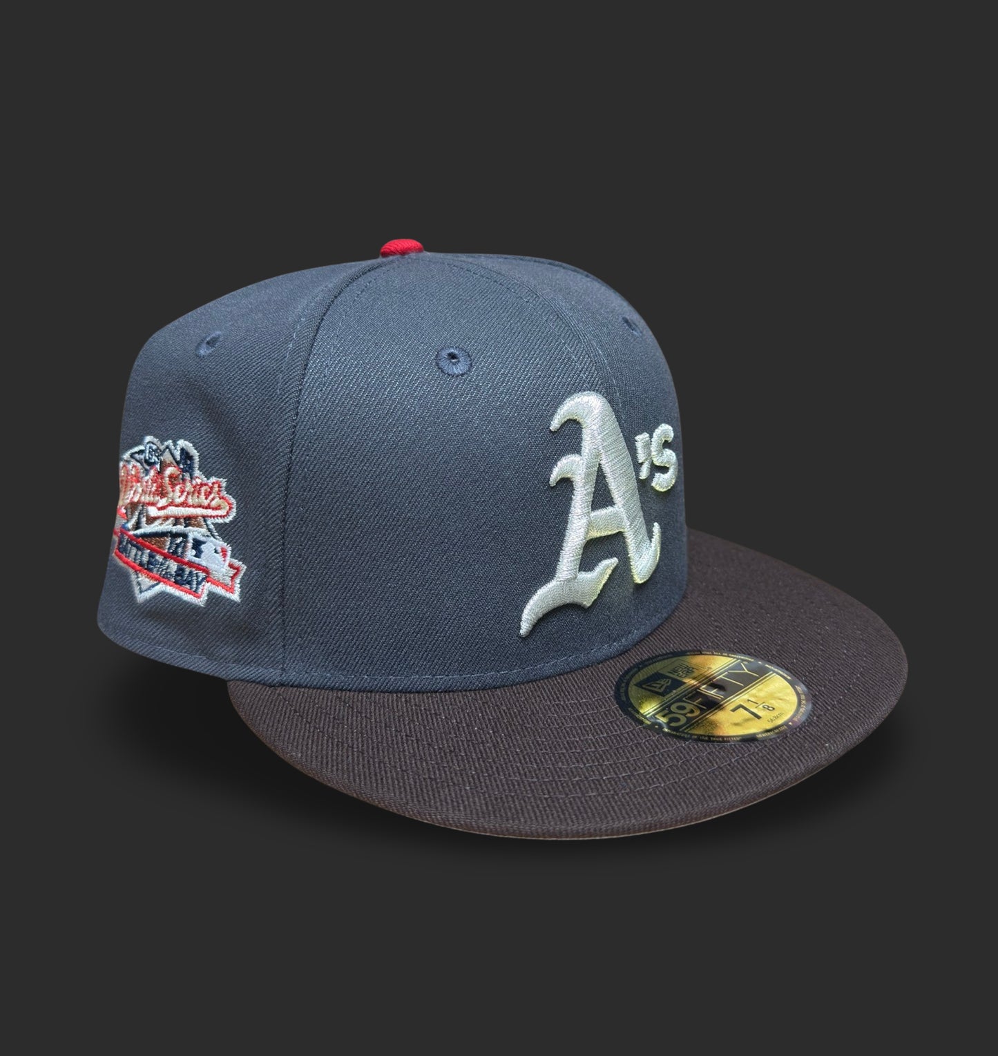 Oakland Athletics "DAY IN THE BAY 5" PRE-ORDER EXCLUSIVE New Era 59Fifty Fitted Hat - Graphite/Burntwood