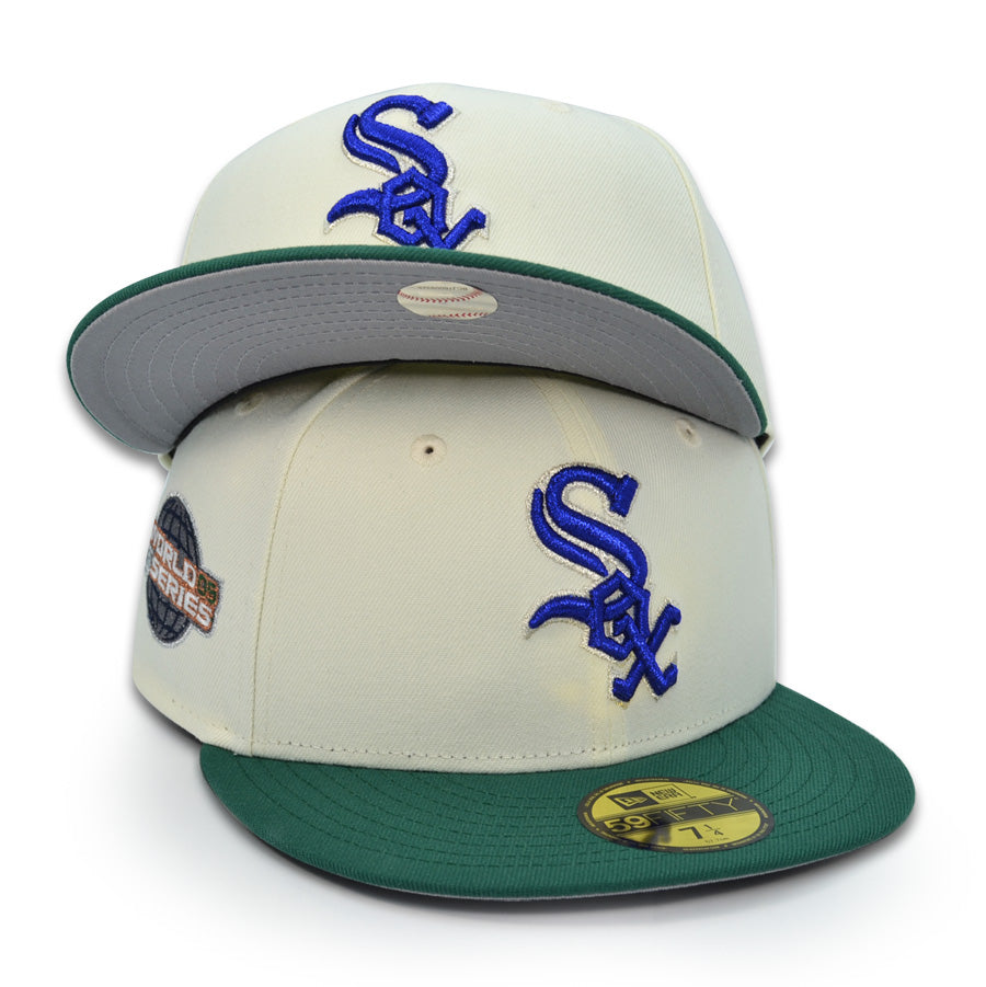 Chicago White Sox "LGFG" 2005 World Series Exclusive New Era 59Fifty Fitted Hat - Chrome/Green