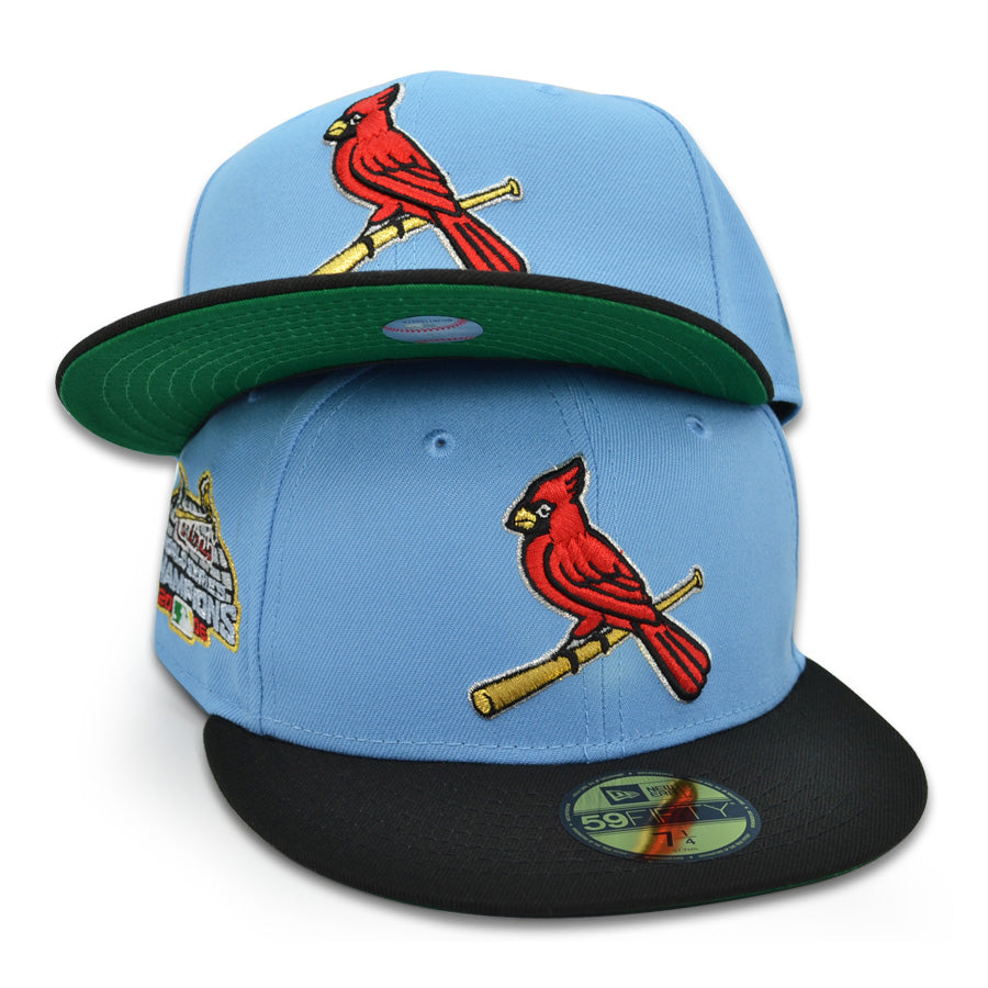 St.Louis Cardinals 2006 WORLD SERIES Exclusive New Era 59Fifty Fitted Hat - Sky/Black