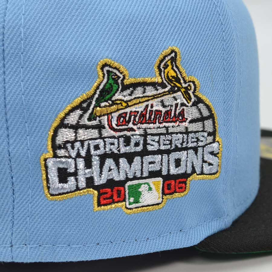 St.Louis Cardinals 2006 WORLD SERIES Exclusive New Era 59Fifty Fitted Hat - Sky/Black