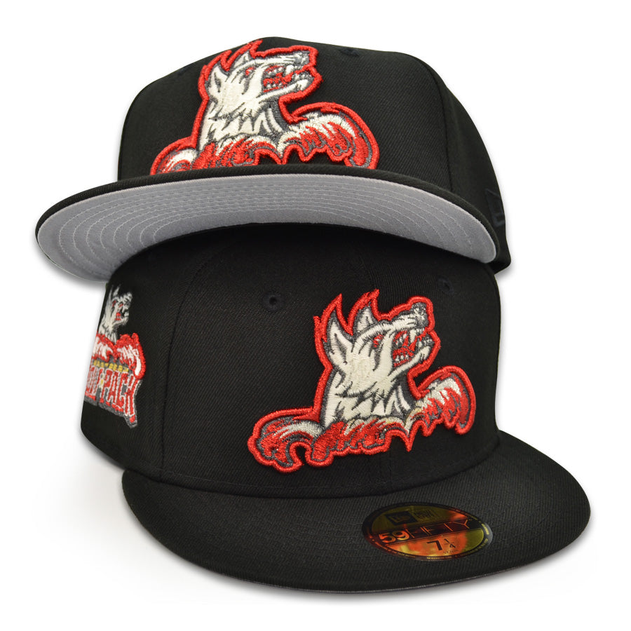 Hartford Wolfpack "HOWLING" AHL Exclusive New Era 59Fifty Fitted Hat - Black