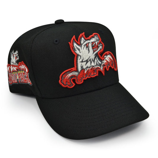 Hartford Wolfpack "HOWLING" AHL Exclusive New Era 59Fifty Fitted Hat - Black