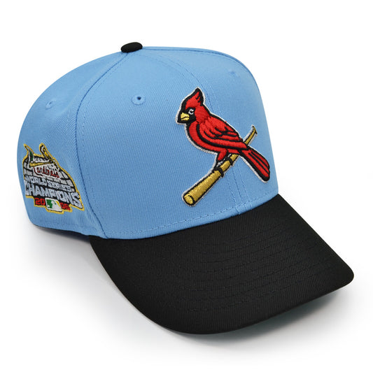 St.Louis Cardinals 2006 WORLD SERIES Exclusive New Era 59Fifty Fitted Hat - Sky/Black