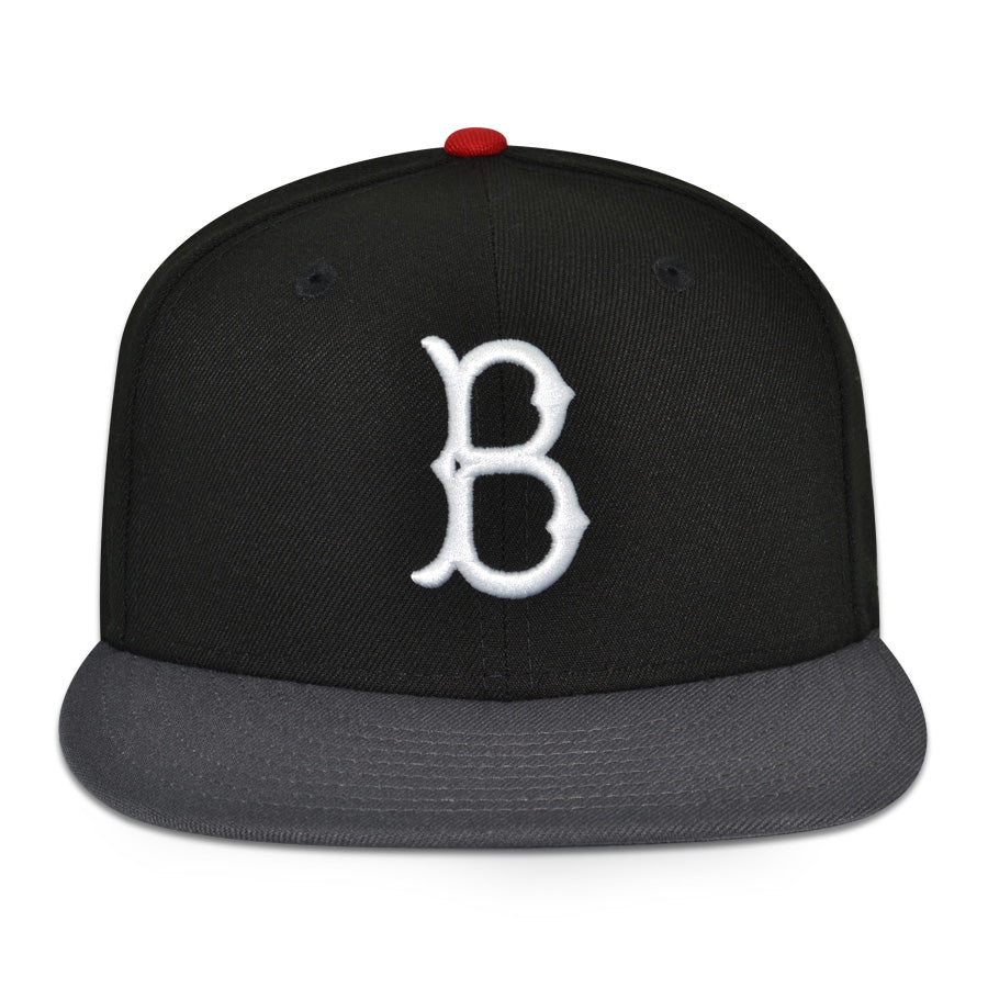 Brooklyn Dodgers "BROOKLYN BRED" Exclusive New Era 59Fifty Fitted Hat - Black/Graphite