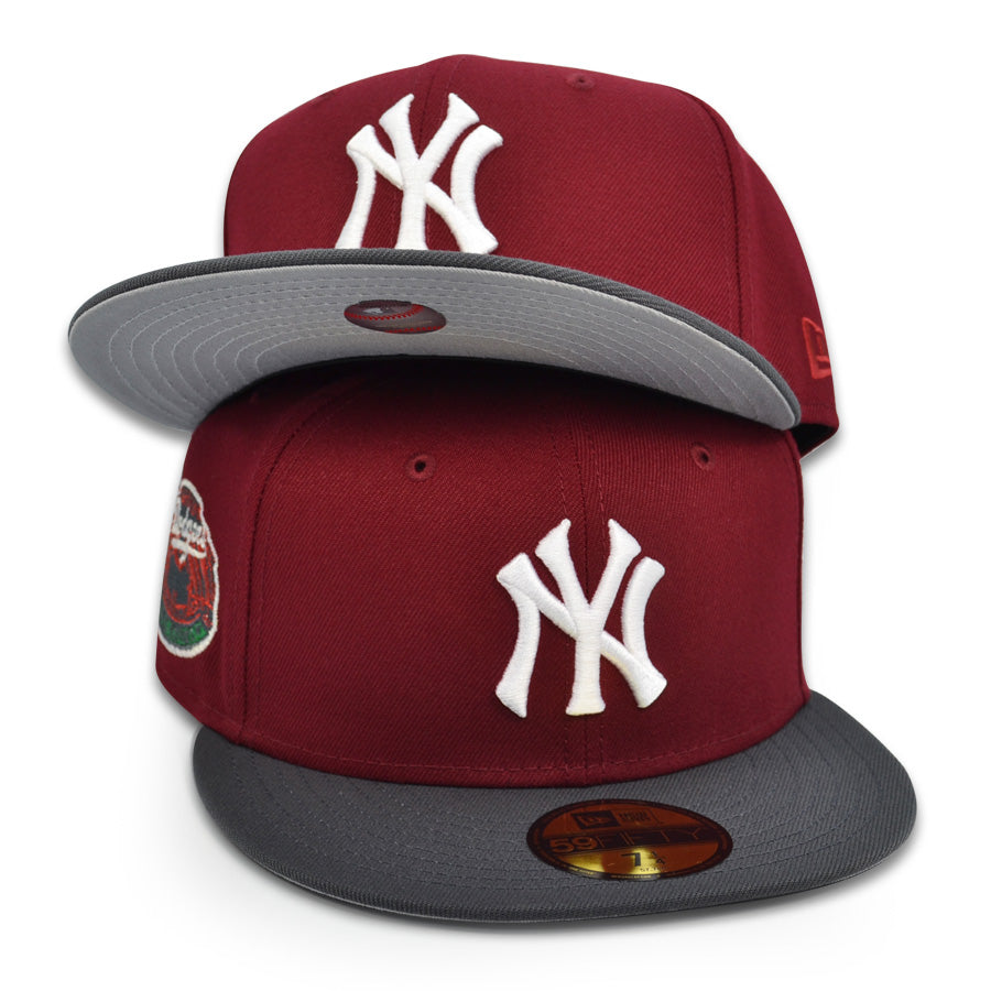 New York Yankees "THE ROSE THAT GREW FROM CONCRETE"  Exclusive New Era 59Fifty Fitted Hat - Cardinal/Maroon