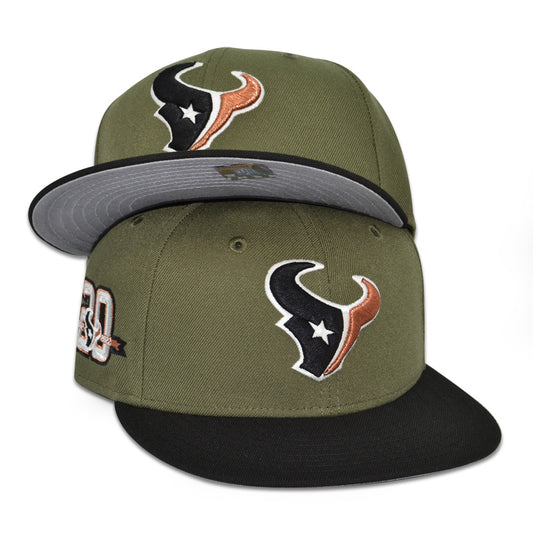 Houston Texans"HERMANN PARK" Exclusive New Era 59Fifty Fitted Hat - Olive/Black