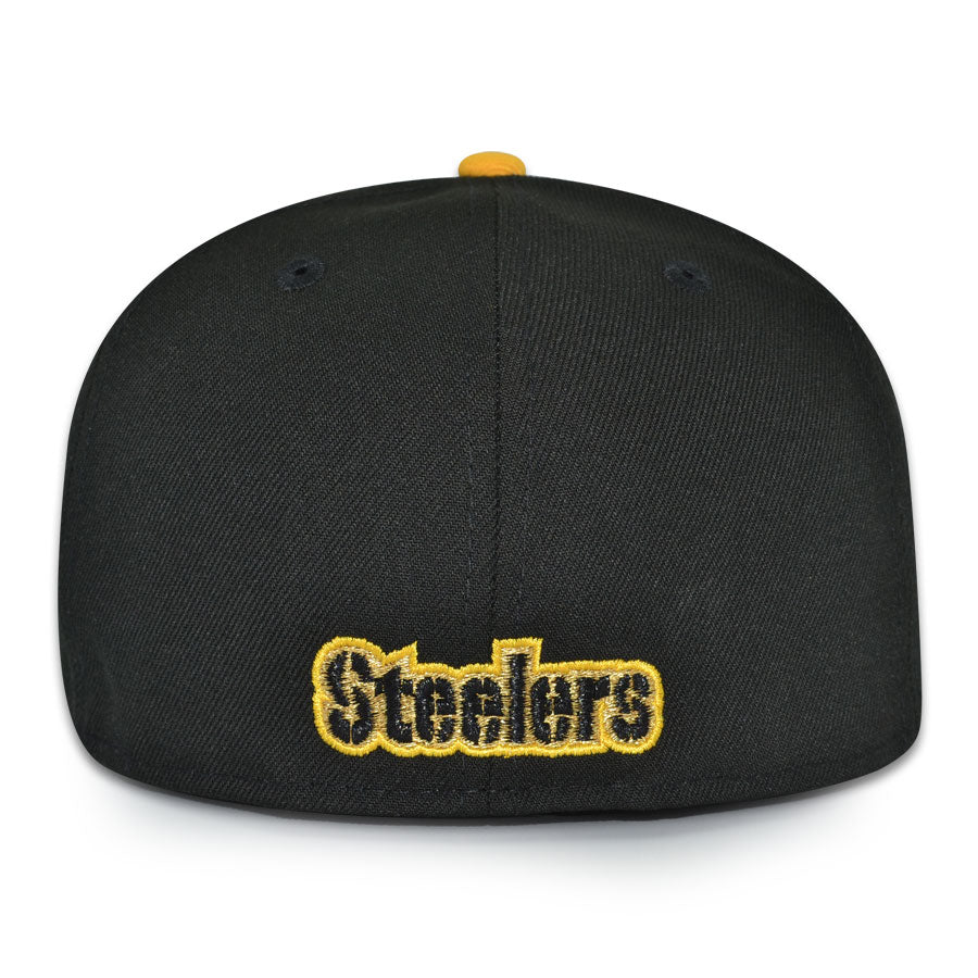 Pittsburgh Steelers "STEEL CURTAIN" Exclusive New Era 59Fifty Fitted Hat - Black