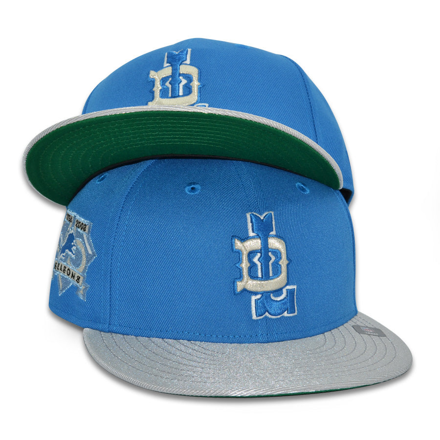 Detroit Lions "AUDIBLE" Exclusive New Era 59Fifty Fitted Hat - Rainstorm/Metallic Silver