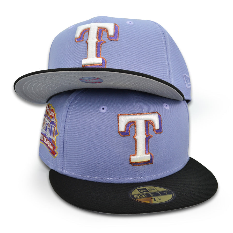 Texas Rangers "LOST IN A WORLD OF LILAC"  Exclusive New Era 59Fifty Fitted Hat - Lavender/Black