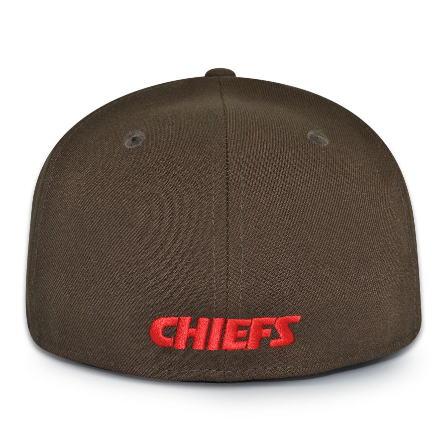 Kanas City Chiefs "DEFENDING CHAMPS" Exclusive New Era 59Fifty Fitted Hat - Walnut