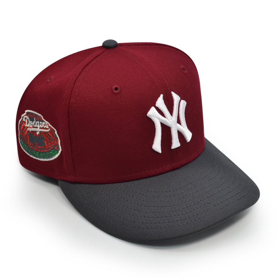 New York Yankees "THE ROSE THAT GREW FROM CONCRETE"  Exclusive New Era 59Fifty Fitted Hat - Cardinal/Maroon