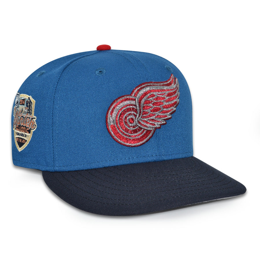 Detroit Red Wings "RUSHMORE REDWINGS" Exclusive New Era 59Fifty Fitted Hat - Blue/Navy