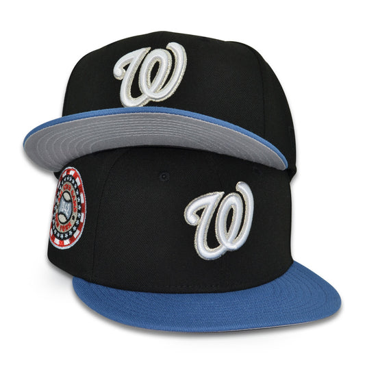 Washington Nationals "HOUSE MONEY" Exclusive New Era 59Fifty Fitted Hat - Black/Indigo