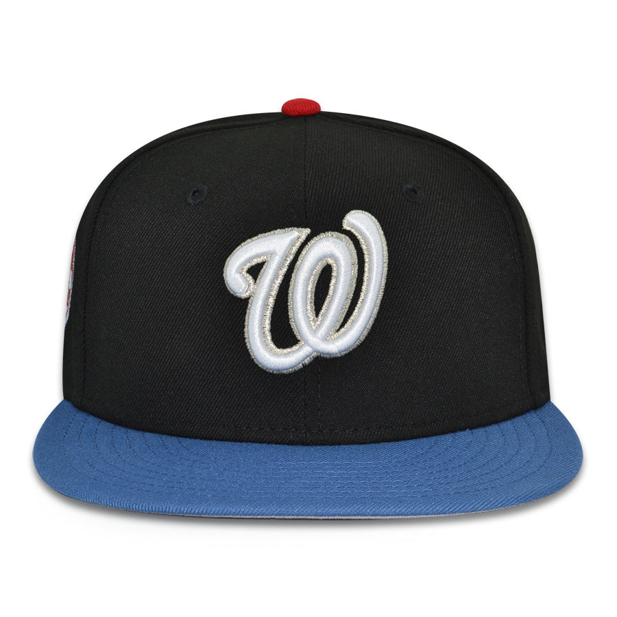 Washington Nationals "HOUSE MONEY" Exclusive New Era 59Fifty Fitted Hat - Black/Indigo