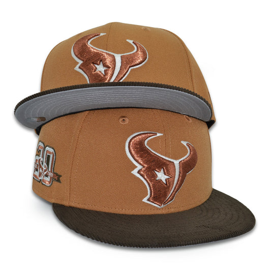 Houston Texans "CHT BOYZ" Exclusive New Era 59Fifty Fitted Hat - Bronze/Corduroy