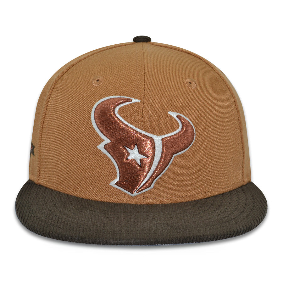 Houston Texans "CHT BOYZ" Exclusive New Era 59Fifty Fitted Hat - Bronze/Corduroy