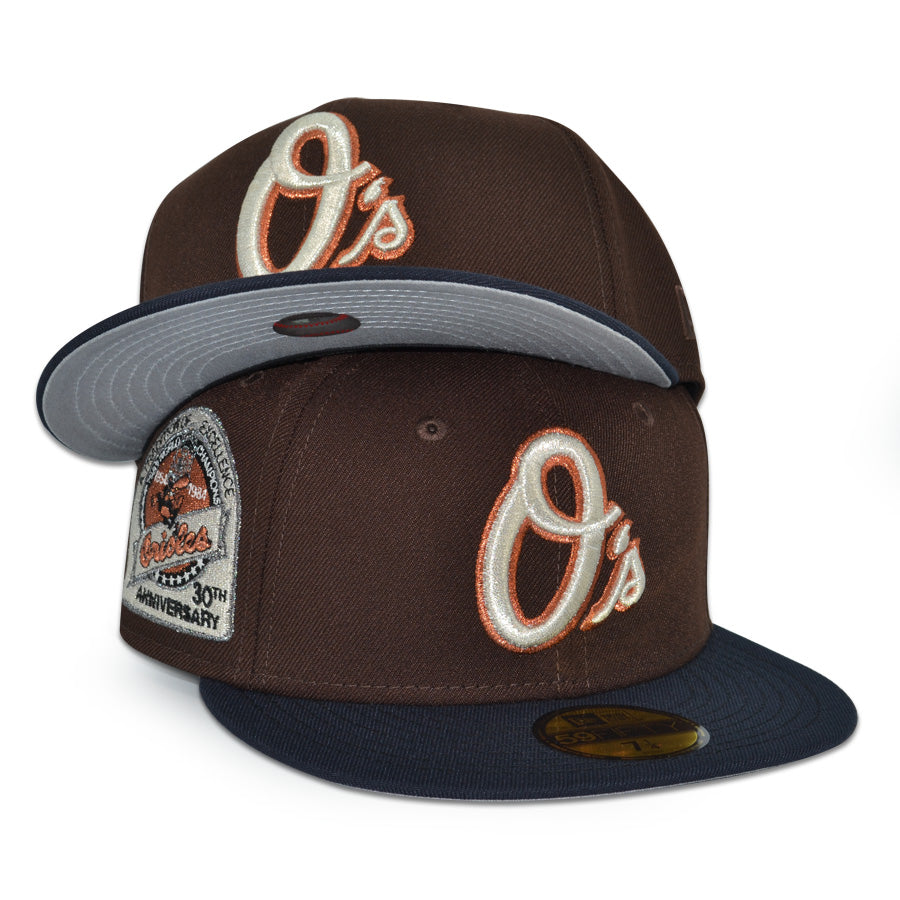 Baltimore Orioles "MARLO" Exclusive New Era 59Fifty Fitted Hat - Burntwood/Navy