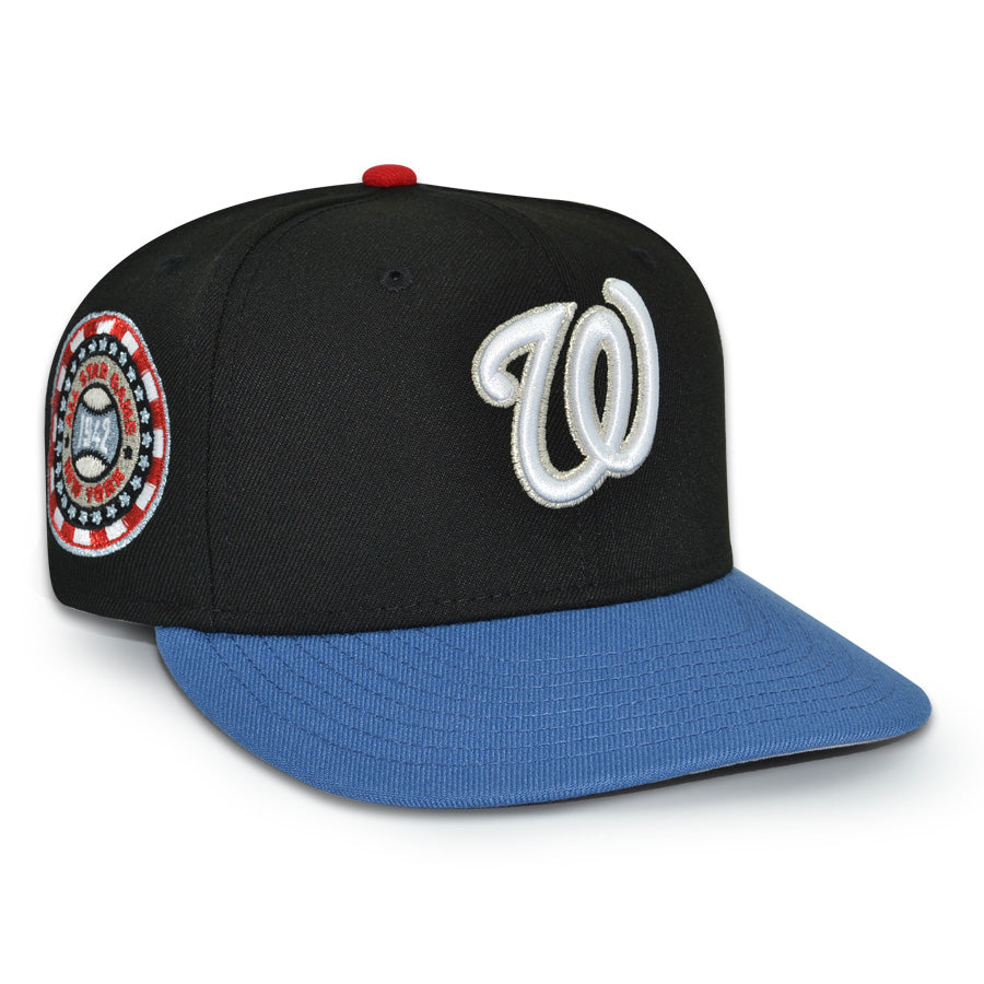 Washington Nationals "HOUSE MONEY" Exclusive New Era 59Fifty Fitted Hat - Black/Indigo