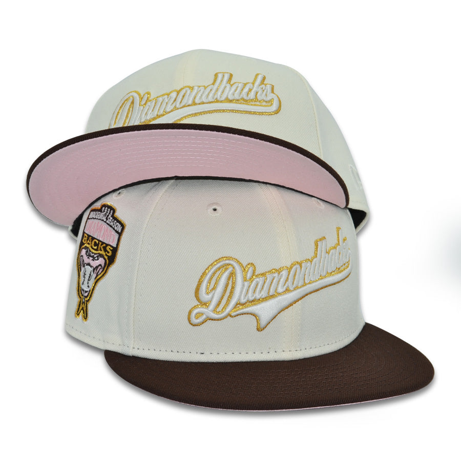 Arizona Diamondbacks "DOWN IN THE DIRT" Exclusive New Era 59Fifty Fitted Hat - Chrome/Burntwood