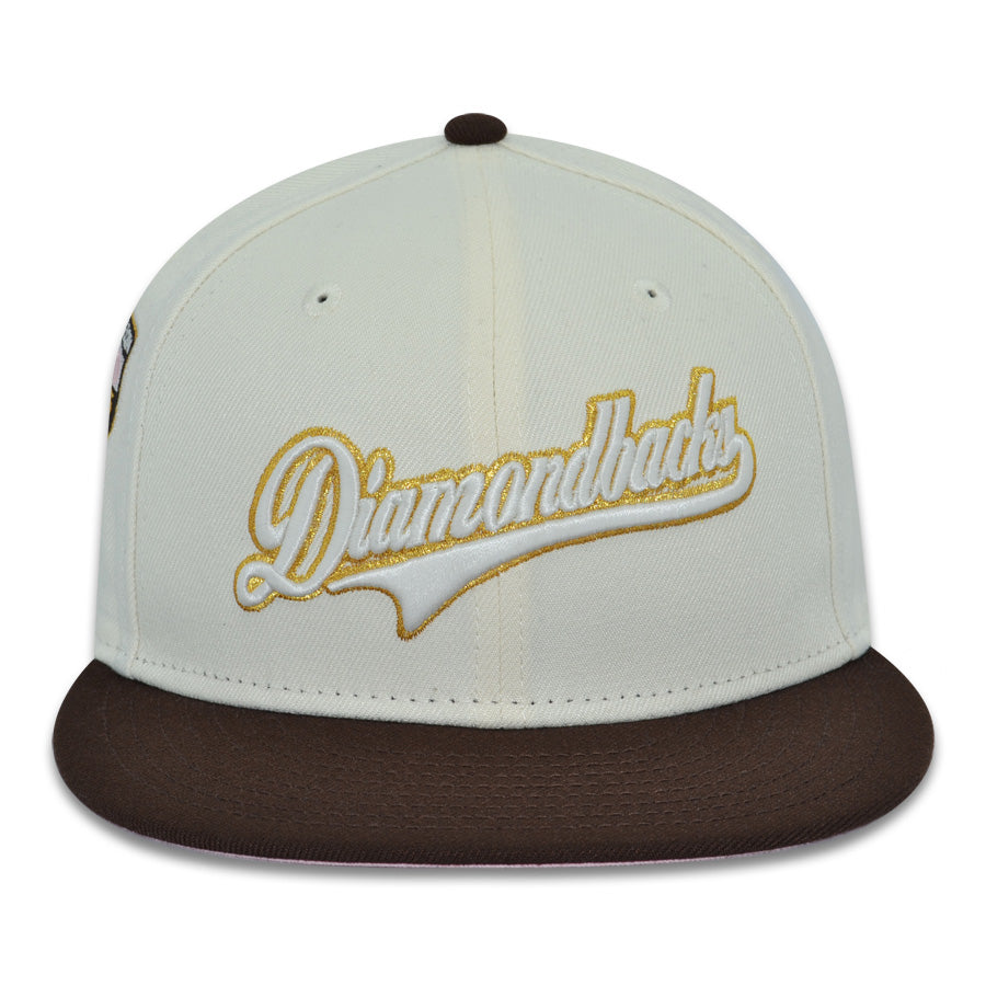 Arizona Diamondbacks "DOWN IN THE DIRT" Exclusive New Era 59Fifty Fitted Hat - Chrome/Burntwood