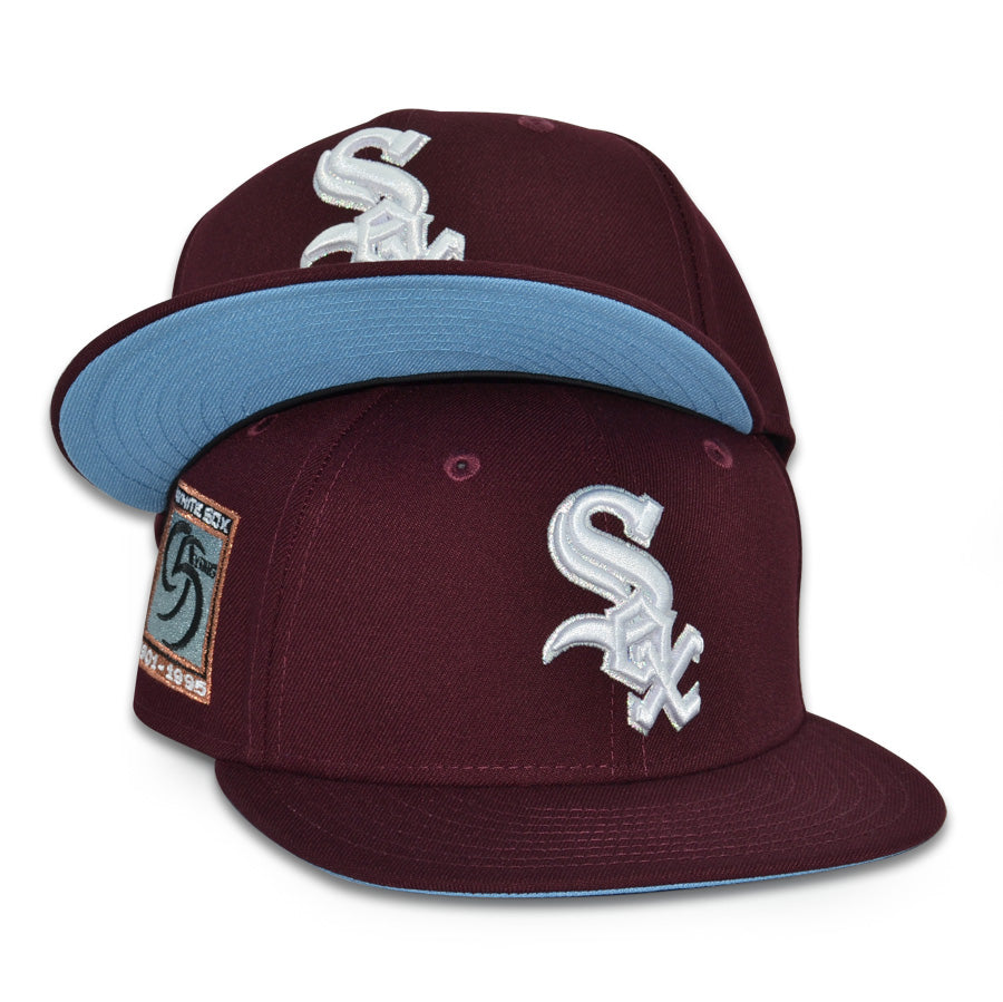 Chicago White Sox "SUPER SOX" Exclusive New Era 59Fifty Fitted Hat - Maroon