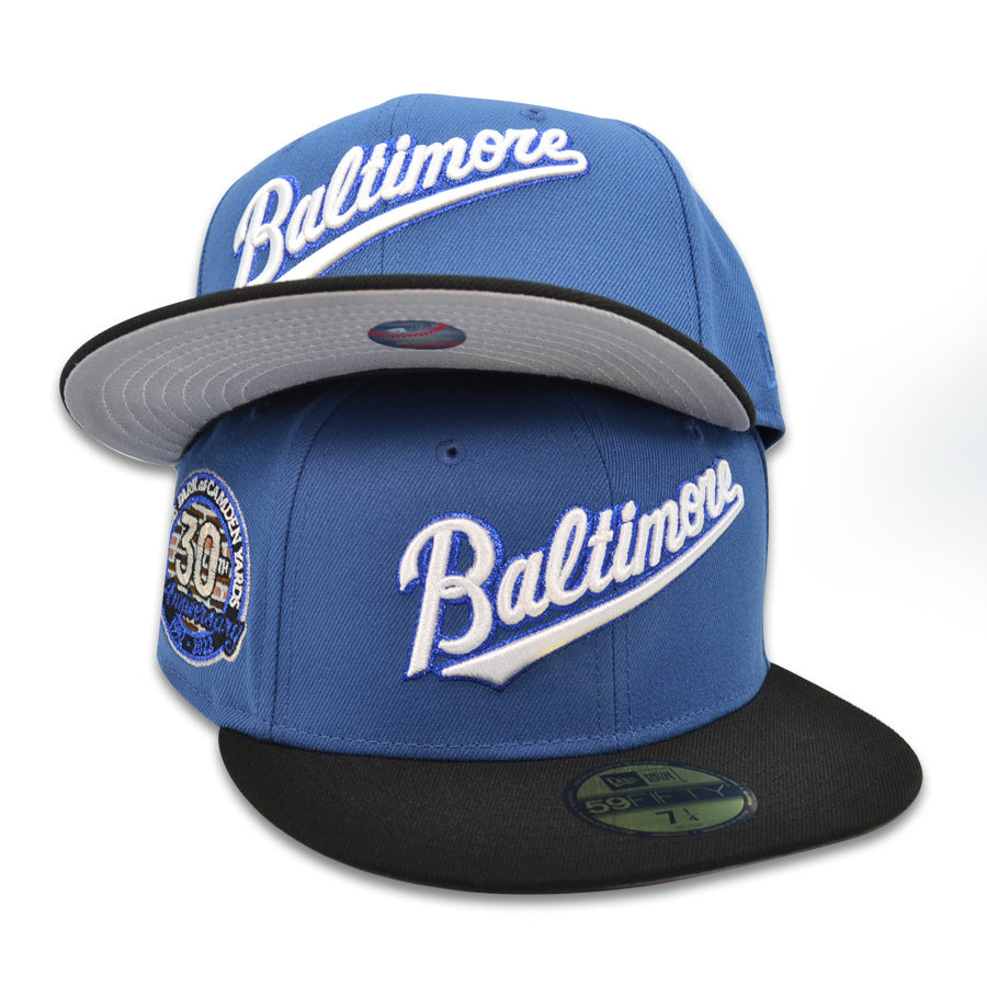 Baltimore Orioles 30th ANNIVERSARY Exclusive New Era 59Fifty Fitted Hat - KooBlue/Black