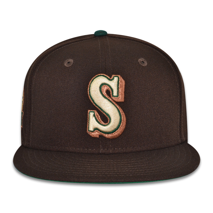 Seattle Mariners "DARK MOCHA" Exclusive New Era 59Fifty Fitted Hat - Burntwood