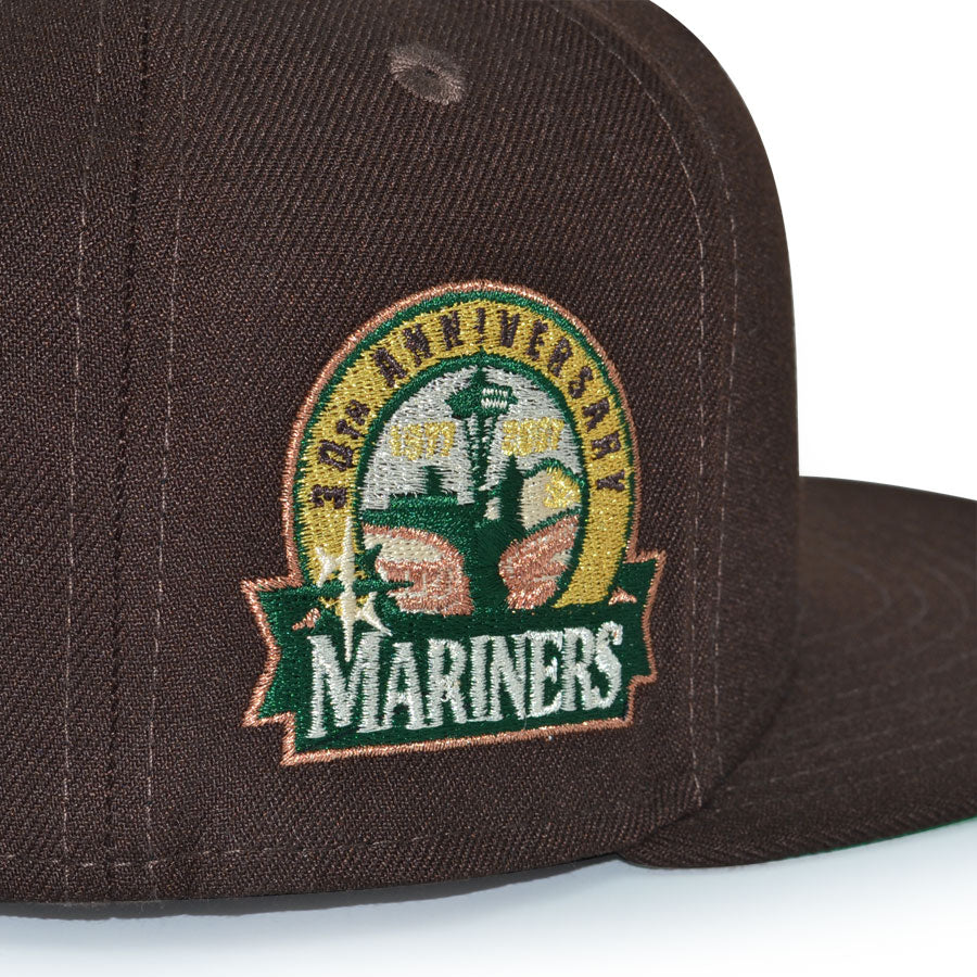 Seattle Mariners "DARK MOCHA" Exclusive New Era 59Fifty Fitted Hat - Burntwood