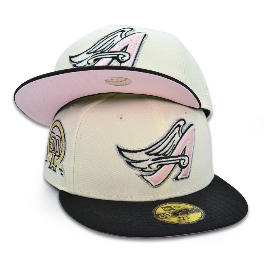 Anaheim Angels "FAMILY MATTERS" Exclusive New Era 59Fifty Fitted Hat - Chrome/Black