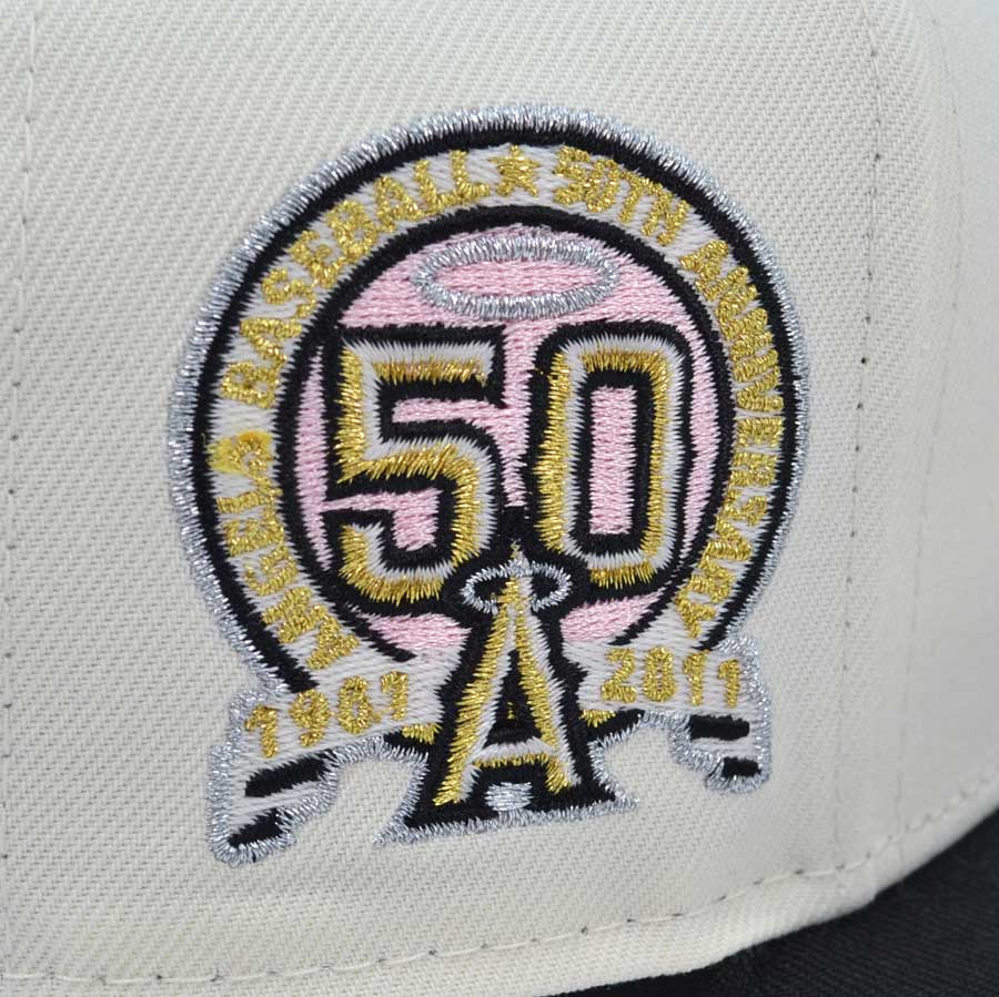 Anaheim Angels "FAMILY MATTERS" Exclusive New Era 59Fifty Fitted Hat - Chrome/Black