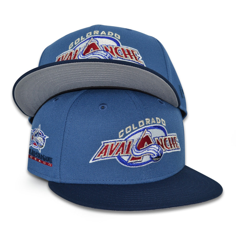 Colorado Avalanche "THE AVS" Exclusive New Era 59Fifty Fitted Hat - Indigo/Oceanside