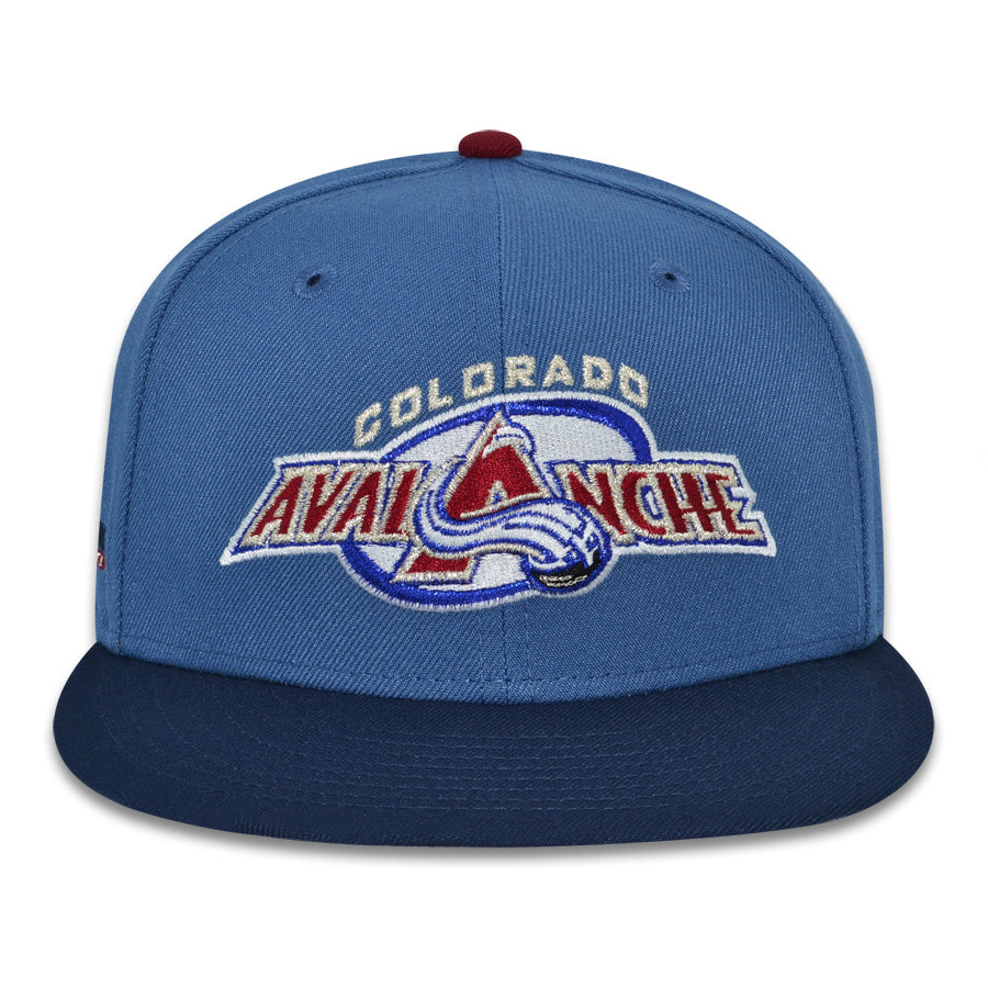 Colorado Avalanche "THE AVS" Exclusive New Era 59Fifty Fitted Hat - Indigo/Oceanside