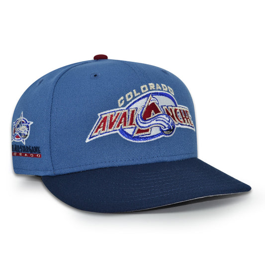 Colorado Avalanche "THE AVS" Exclusive New Era 59Fifty Fitted Hat - Indigo/Oceanside